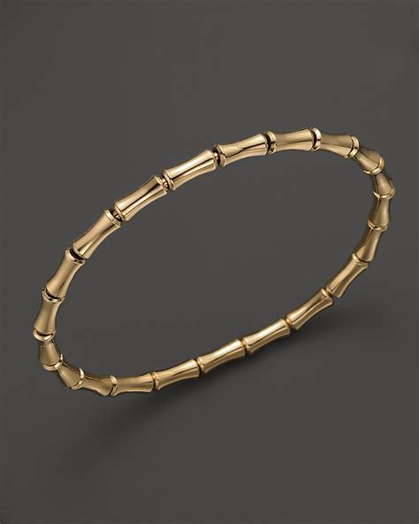 gucci 18k yellow gold bamboo bangle bracelet|Gucci bangle price.